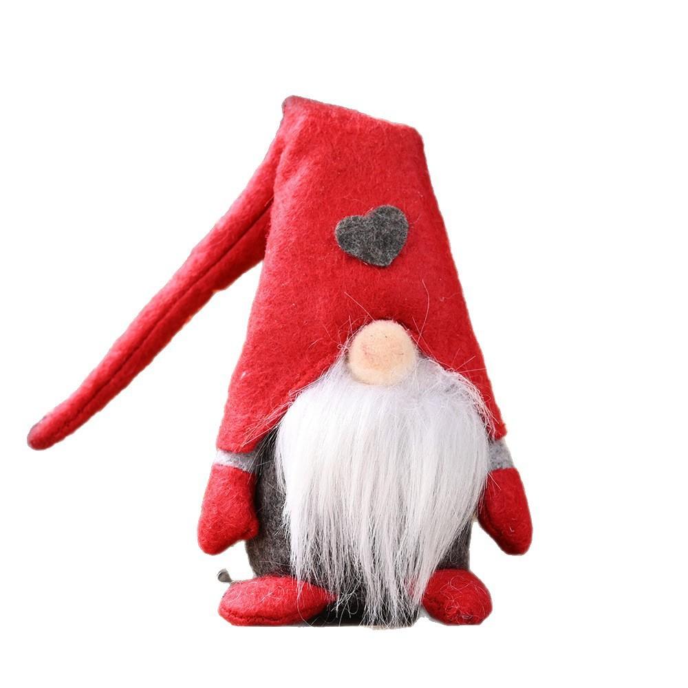 Decorations Christmas Forest Elder Standing Posture With Love Heart Decor