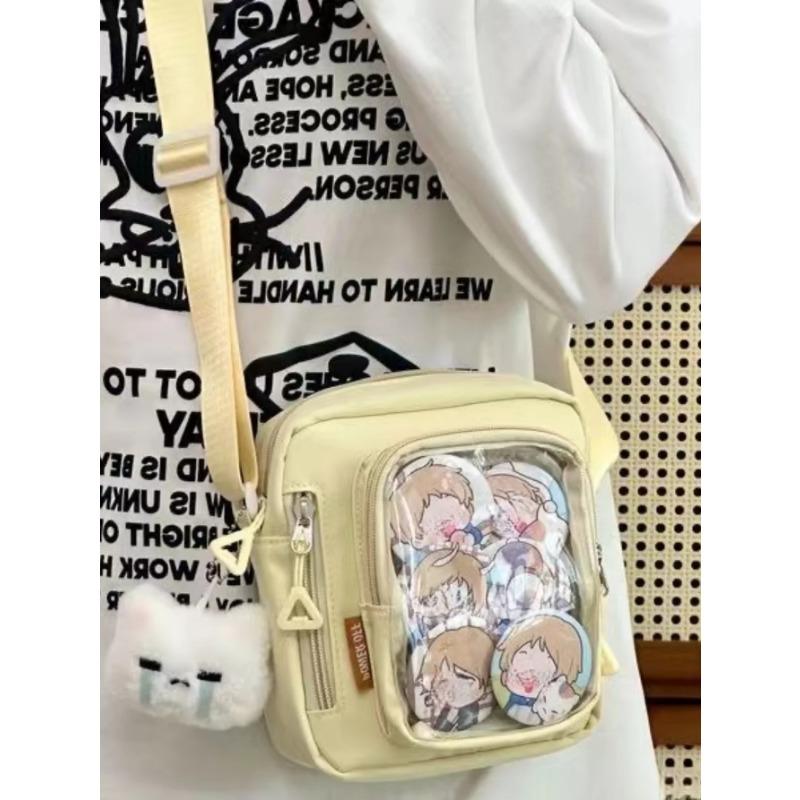 

Мини женские повседневные сумки через плечо с прозрачным карманом, маленькая сумка через плечо, кошельки и сумки для телефонов Only Bag NO Pendant жёлтый