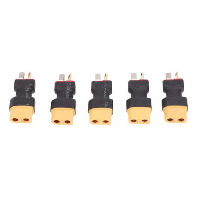 Adaptador Conector Macho XT60 para Macho T Plug 5PCS Conexão Segura Instalação Fácil para Carro RC Bateria LiPo Carregador