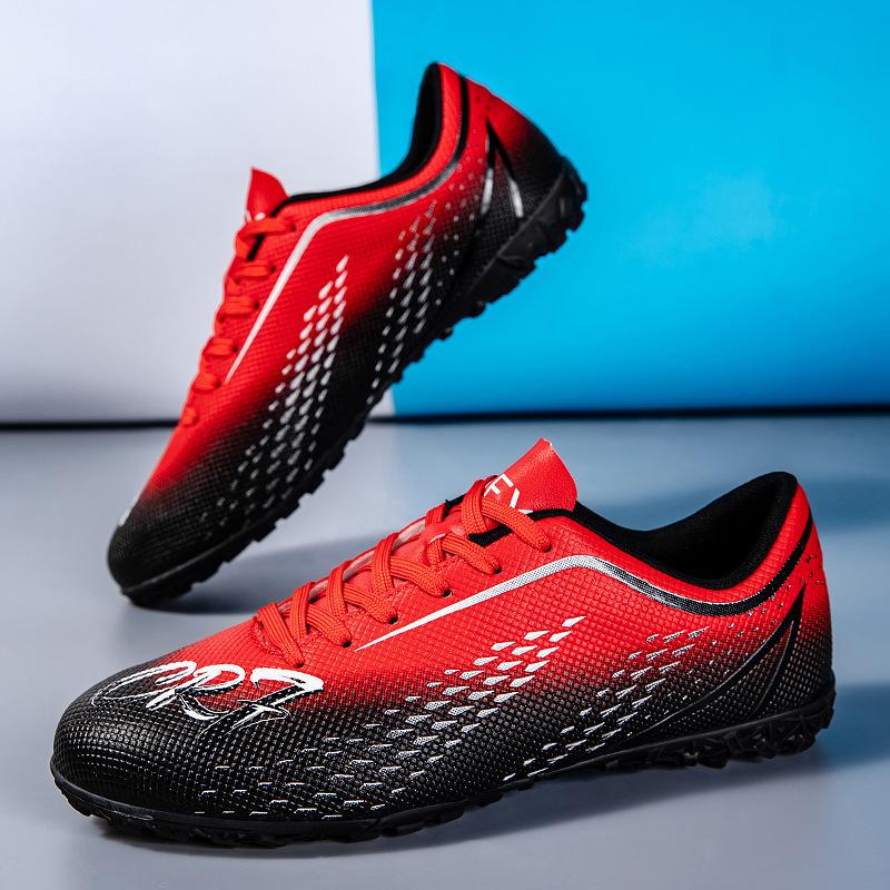 CR7 Low-top Football Shoes Tf Broken Nails Artificial Turf AG Nails Leather Feet Boys and Girls Students Training Shoes