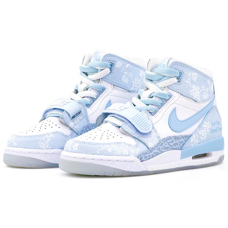 Jordan Legacy 312 High Top Vintage Basketball Shoes Women's Carolina Blue FV8118-141(team-A)