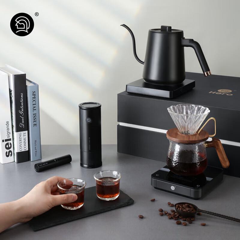 Hero Electric Coffee Grinder & Pour-Over Set