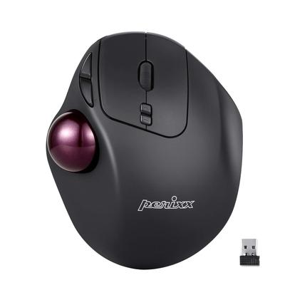 Perix Trackball Mouse Wireless Ergonomics Customizable Buttons 7 Buttons DPI Guaranteed PERIMICE-717 400/1000 [Genuine Product] (2.4GHz)