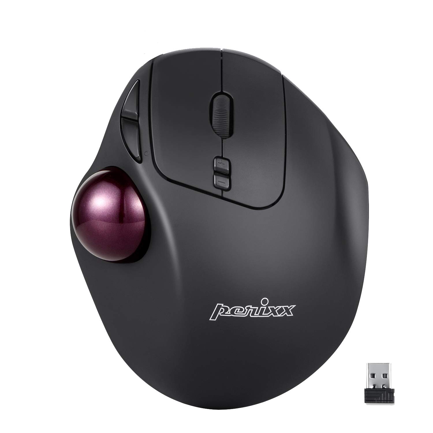 

Perix Trackball Mouse Wireless Ergonomics Customizable Buttons 7 Buttons DPI Guaranteed PERIMICE-717 400/1000 [Genuine Product] (2.4GHz)