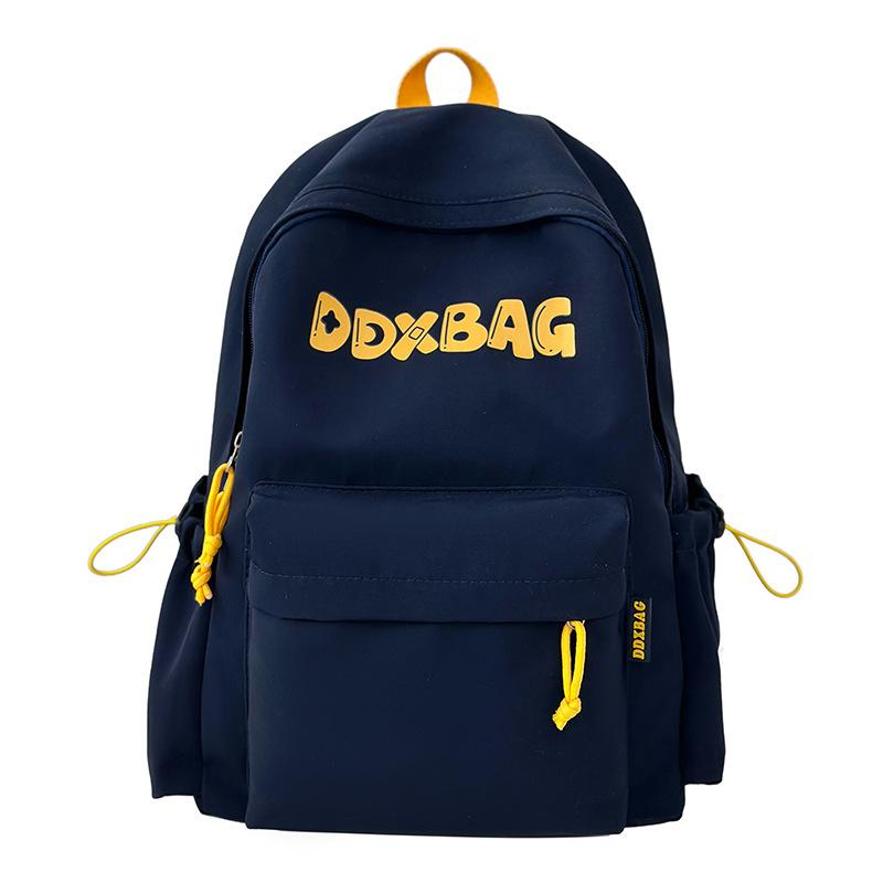 

Студенческий школьный рюкзак женский с надписью, рюкзак большой вместимости для путешествий синий