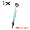 1pc Double Headed Fruit Carving Spoon DIY Ice Cream Salads Desserts Ripple Ball Digger Decoration Kitchen Tool YMY