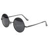 Vintage Retro Men Women Round Metal Frame Sunglasses Black Lens Glasses Eyewear