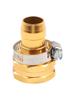 1set 0f 3/4 Inch Garden Brass Mender End Repair Kit Hose Connector Male Female
