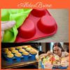Baking Silicone Pan Muffin Cupcake Home Kitchen Rubber Trays Molds