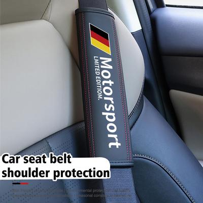 Leather Car Seat Safety Belt Shoulder Protection Padding For M Performance E84 F10 F20 F15 F25 iX iX1 iX2 iX3 iX5 iX7