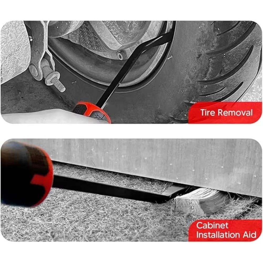 Steel Long Pry Bar 8/12 Inch Car Strike Retainer Tire Crowbar  Screwdriver Nail Puller Tools