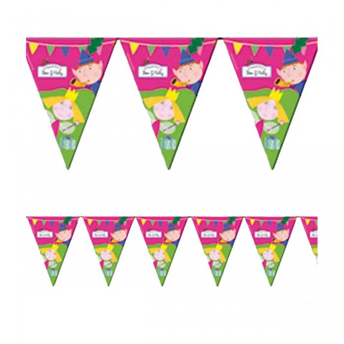 Ben and Holly's Little Kingdom Flags Bunting nero