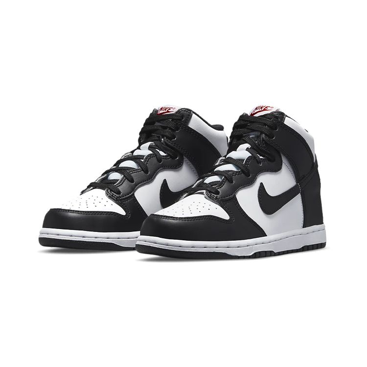 Nike Dunk High PS Juodi Balti Vaikų Sportbačiai University-Red DD2314-103