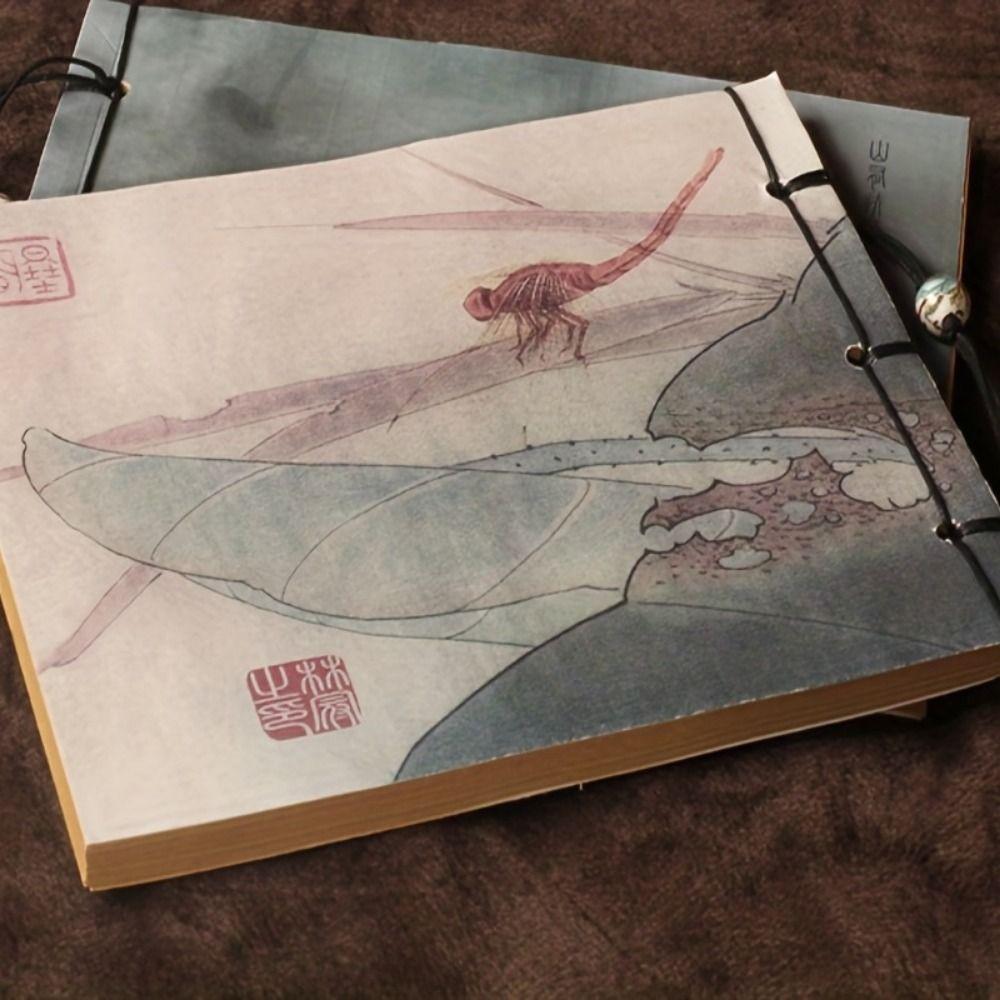 Lotus Ancient Style Sketchbook Tassel Line Package Antique Sketching Notes  Antique Stationery
