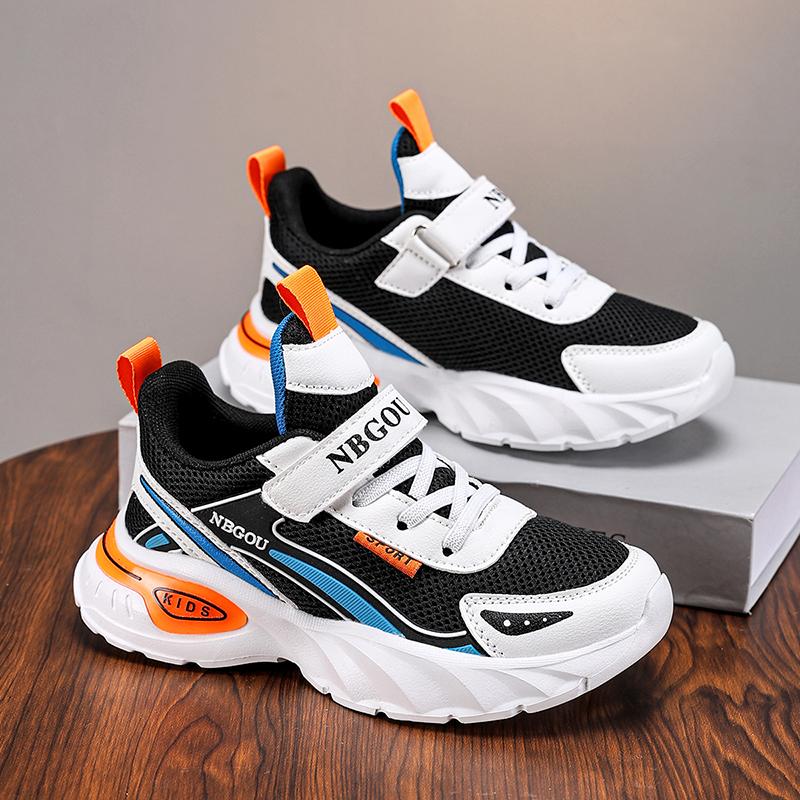 Kid Casual Sneakers Children Sports Shoes Boys Girls Student Soft Sole Tennis Breathable Lightweight Hiking Shoes