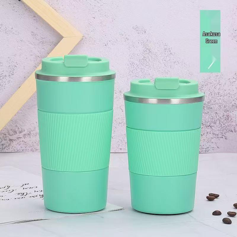Large Capacity 304 Stainless Steel Coffee Cup with Silicone Sleeve - Double-Wall Vacuum Insulated Travel Mug