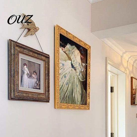 Living Room Wall Decoration Gold Swallow Decor, Resin Flying Bird Sculpture, Vintage Decor 3D Art for Bedroom Home Ornaments