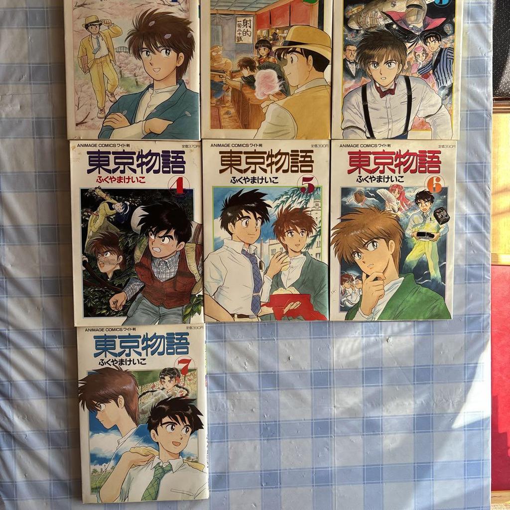 [USED] Keiko Fukuyama, Wide Edition Tokyo Story Complete 1-7 + 3 Book Set, First Edition