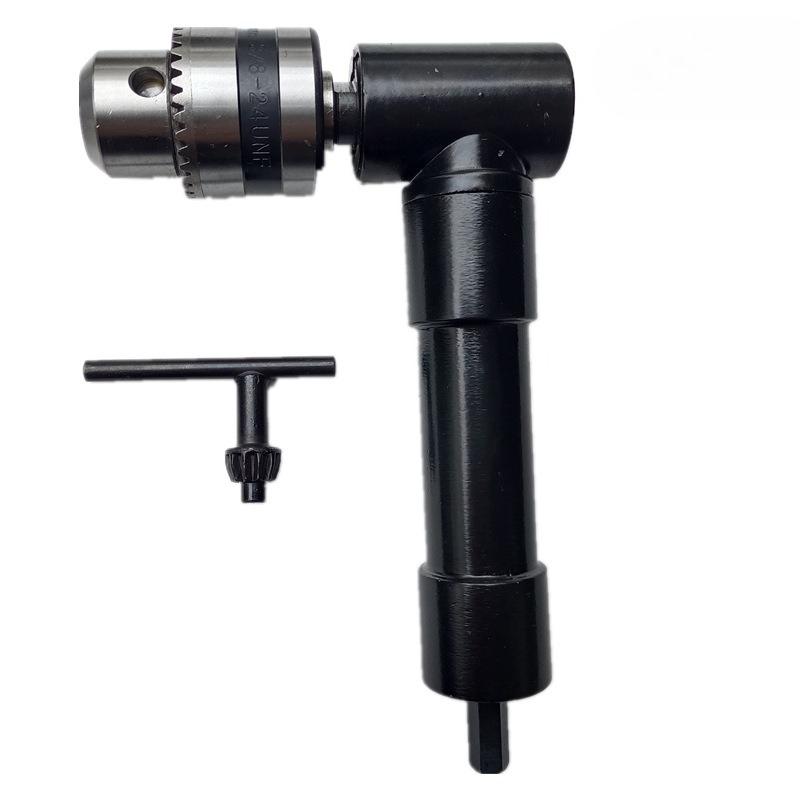 1Pc 90-Degree Right-angle Electric Drill, Corner Device, Three-jaw Chuck, Crutch Chuck, Transfer To Narrow Space Drilling Accessories, Tools