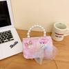 Stylish Charming And Handbag For Girls Featuring Princess Theme And Bow Adorable