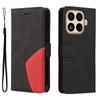 For Xiaomi 15T Pro Leather Phone Case Stand Wallet with Bi-colour Splicing Design