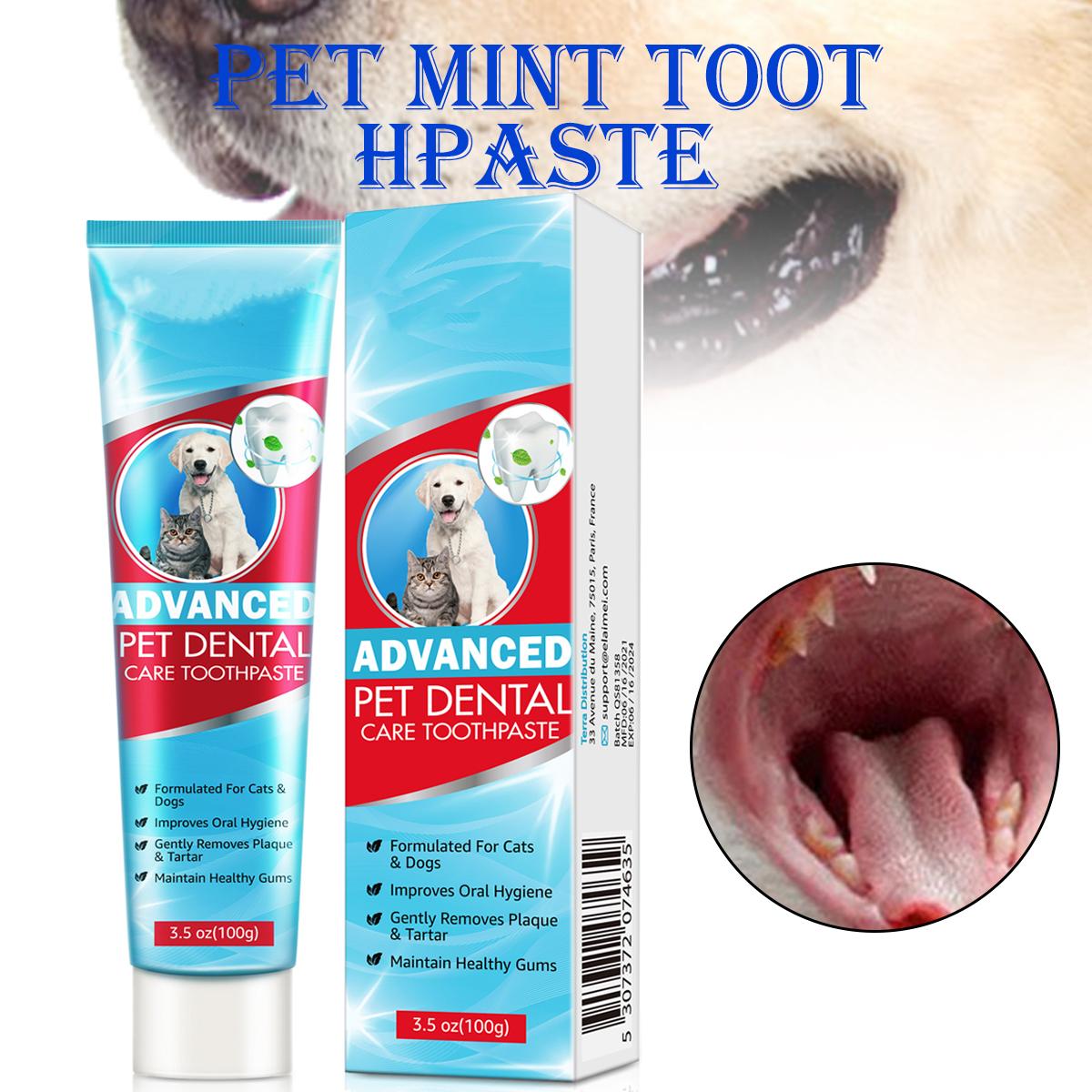 

Зубная паста Tingml Mint Advanced для ухода за зубами для домашних животных, безопасная для чистки зубов собак и кошек