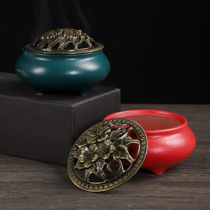 1pcs,Small Aromatherapy Stove,Ceramic Incense Burners,Creative Aroma Burners,Room Desktop Decoration