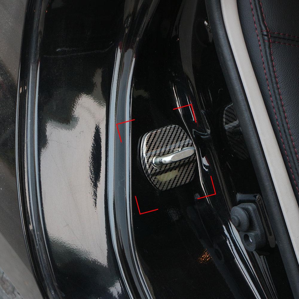 Car Door Lock Cover for Nissan Z Z33 Z34 350Z 370Z Fairlady Z GT4 Roadster NSport Car Interior Door Lock Buckle Protection Cover