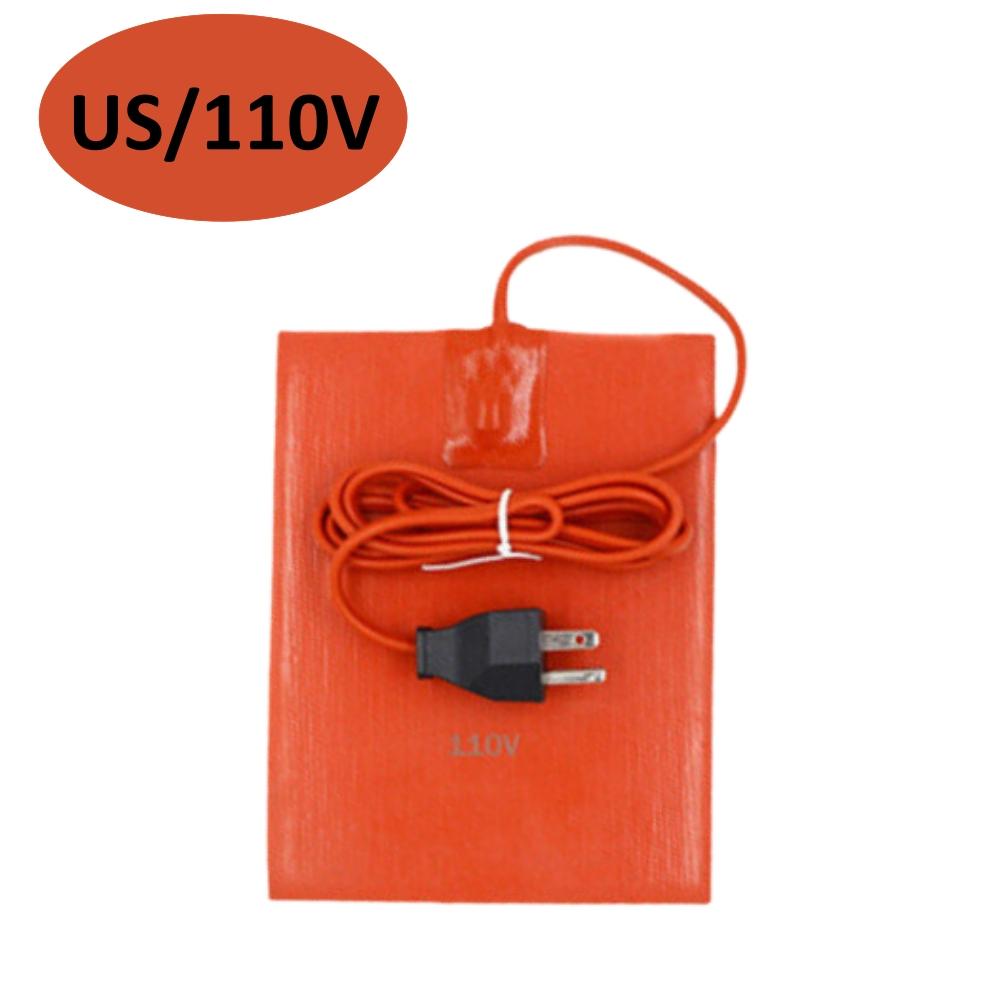 Engine Oil Heater Silicone Heating Blocking Pad Water Oil Warmer Waste Oil Pan Heater Pad For Car 9*13cm