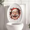Christmas Toilet Sticker Merry Christmas Decoration for Home 2025 Pendant Xmas Sticker Ornament Navidad Natal New Year Gift 2026