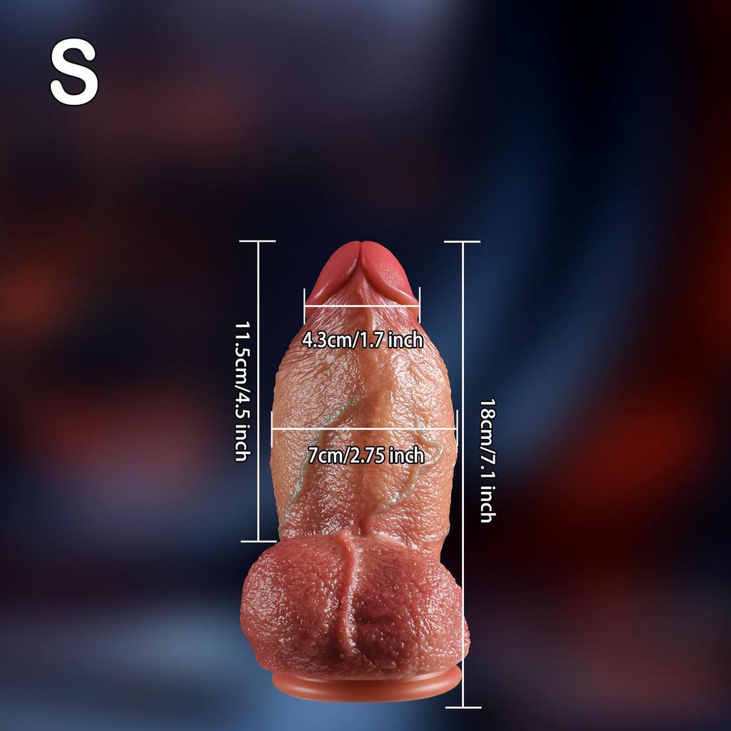 Consolador realista extragrueso y ultragrande: grosor extremo, ventosa potente, textura realista, juguete de silicona premium para adultos.