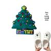 Detachable Christmas Shoe Buckle: PVC Flower Decoration for Hole Shoes