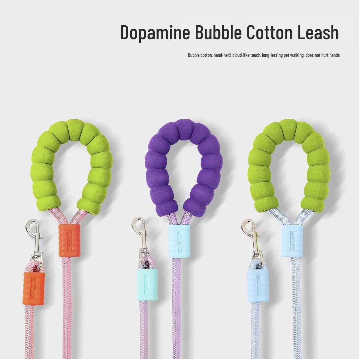 

Colorful Explosion-Proof Nylon Dog Leash for Large Dogs Soft Feel: 1 Pack [Purple Pink]