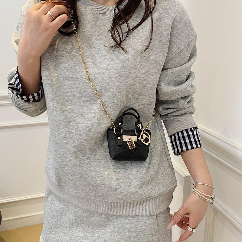 Trendy Design Sense Exquisite Mini Square Bag High-end Temperament Chain Shoulder Messenger Bag Women