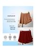 Damen High Waist Bambus Baumwolle Rüschenshorts - Übergröße, Lässig, Weites Bein, Sommerbekleidung
