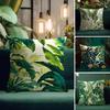 Palm Leaves Fashion Cushion Cover Natural Linen Pillow Case DoubleSided Print Decorative Sofa Pillowcase Home Decor Gift