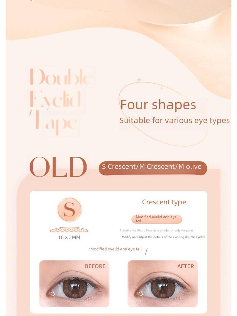 AKF Invisible Double Eyelid Stickers for Women with Natural Shaping, Ideal for Swollen Eyelids, in a Mirror Box.