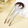 Female Geometric Hair Clip Headpiece, Practical U-shaped Hair Stick and Fork Hairstyle Tool, Fashionable Hair Accessory, Daily Styling Artifact.