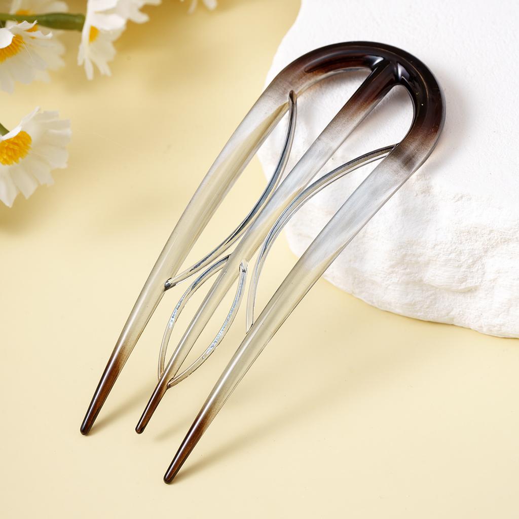 Female Geometric Hair Clip Headpiece, Practical U-shaped Hair Stick and Fork Hairstyle Tool, Fashionable Hair Accessory, Daily Styling Artifact.