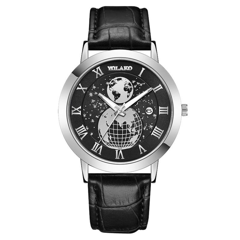 Mens Leather Business Fashion Watch Strap Watch For Gift Giving