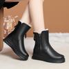 Women's Lightweight Comfortable Thick Sole Cold Warm Padded Snow Boots Non-slip Wear Outdoor Leisure Sports Martin Cotton Boots