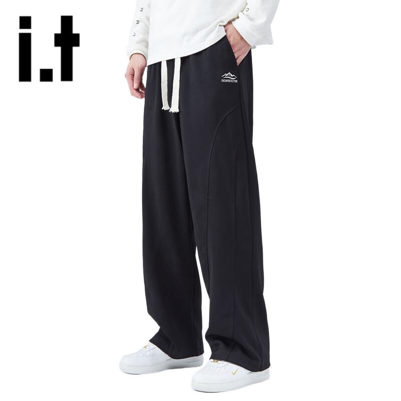 

OVERPROTECTIONit Men s High Street Casual Loose Drape Wide-Leg Long Pants M