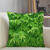 Musife Green Bamboo Pillowcase Custom Square Pillow Cover Case Zipper Pillowcase 35X35,40X40,45X45Cm Drop Shipping 12.15