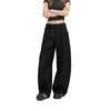 ICH MODE Women's Relaxed Fit Wide-Leg Trousers