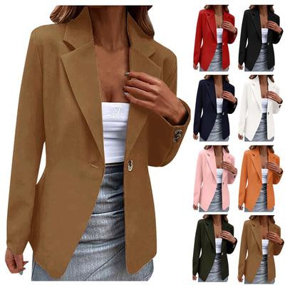 Women's Fashion Casual Suit Long Sleeve Slim Comfortable Cardigan Coat