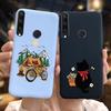 For Huawei Y6P Y7P Case 2020 New Fashion Butterfly Flower Painted Phone Cover For Huawei Y7P Funda Y 7P Y 6P HuaweiY6P Soft Capa