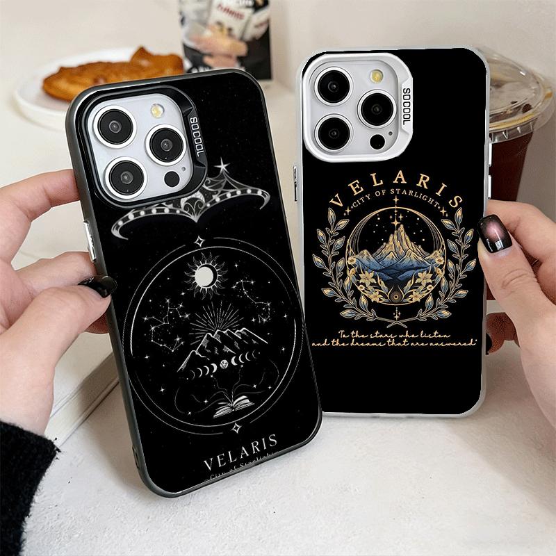 Etui Miękkie na Telefon A Court of Mist Fury VELARIS City do iPhone 15 16 17 Pro Max 17Air 16E 14 Plus 13 12 Mini Odporne na Wstrząsy Tylne Pokrowce