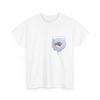 100% Baumwolle T-Shirt Herren T-Shirts Oberes Brusttasche mit süßem Fisch, lustiger optischer Effekt 100% Baumwolle