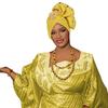 African-Style Rhinestone Applique Hijab Pullover Hat