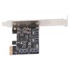PCIe 3.0 X1 auf 4-Port SATA3 Adapterkarte Professionelle Hochgeschwindigkeitsübertragung PCI Express X1 Controller-Karte für